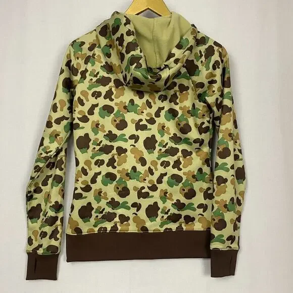 Burton Scoop Hoodie Jacket Womens Small Camo DryRide Thermex Softshell Brown - Picture 2 of 13